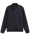 Bugatti Full Zip Dot Sweatshirt, Navy