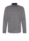 Bugatti Oxford Geometric Flower Print Shirt, Navy