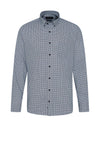 Bugatti Oxford Geometric Print Shirt, Marine