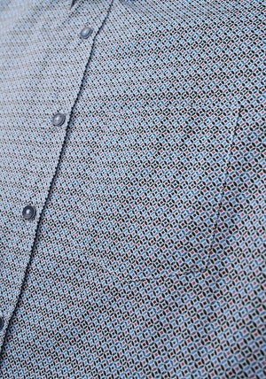Bugatti Geo Print Shirt, Blue Multi