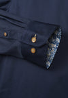 Bugatti Contrast Button Shirt, Navy