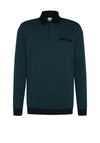 Bugatti Contrast Trim Polo Shirt, Green & Navy