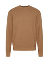 Bugatti Knit Crew Neck Sweater, Camel
