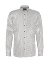 Bugatti Oxford Check Shirt, Light Blue & Brown