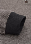 Bugatti Troyer Birdeye Half Zip Sweater, Brown Multi