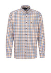 Bugatti Check Shirt, Brown Multi
