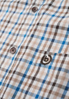 Bugatti Check Shirt, Brown Multi