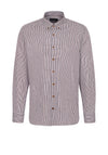 Bugatti Allover Print Shirt, Brown