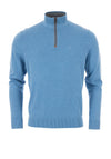 Bugatti Troyer Quarter Zip Sweater, Sky Blue