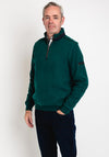 Bugatti Troyer Half Zip Sweatshirt, Bottle Green