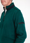 Bugatti Troyer Half Zip Sweatshirt, Bottle Green