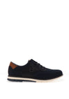 Bugatti Knit Texture Casual Laced Shoes, Dark Blue