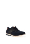 Bugatti Knit Texture Casual Laced Shoes, Dark Blue