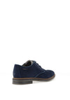 Bugatti Suede Laser Cut Laced Shoe, Blue