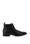 Bugatti Leather Slip on Chelsea Boots, Black