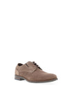Bugatti Texture Lace Up Casual Shoes, Taupe