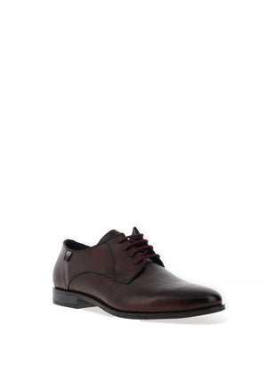 Bugatti Comfort Wide Fit Laced Formal Shoes, Dark Brown