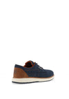 Bugatti Laced Casual Shoes, Navy & Orange