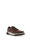Bugatti Side Zip Trainers, Dark Brown