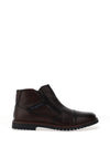 Bugatti Side Zip Boots, Medium Brown