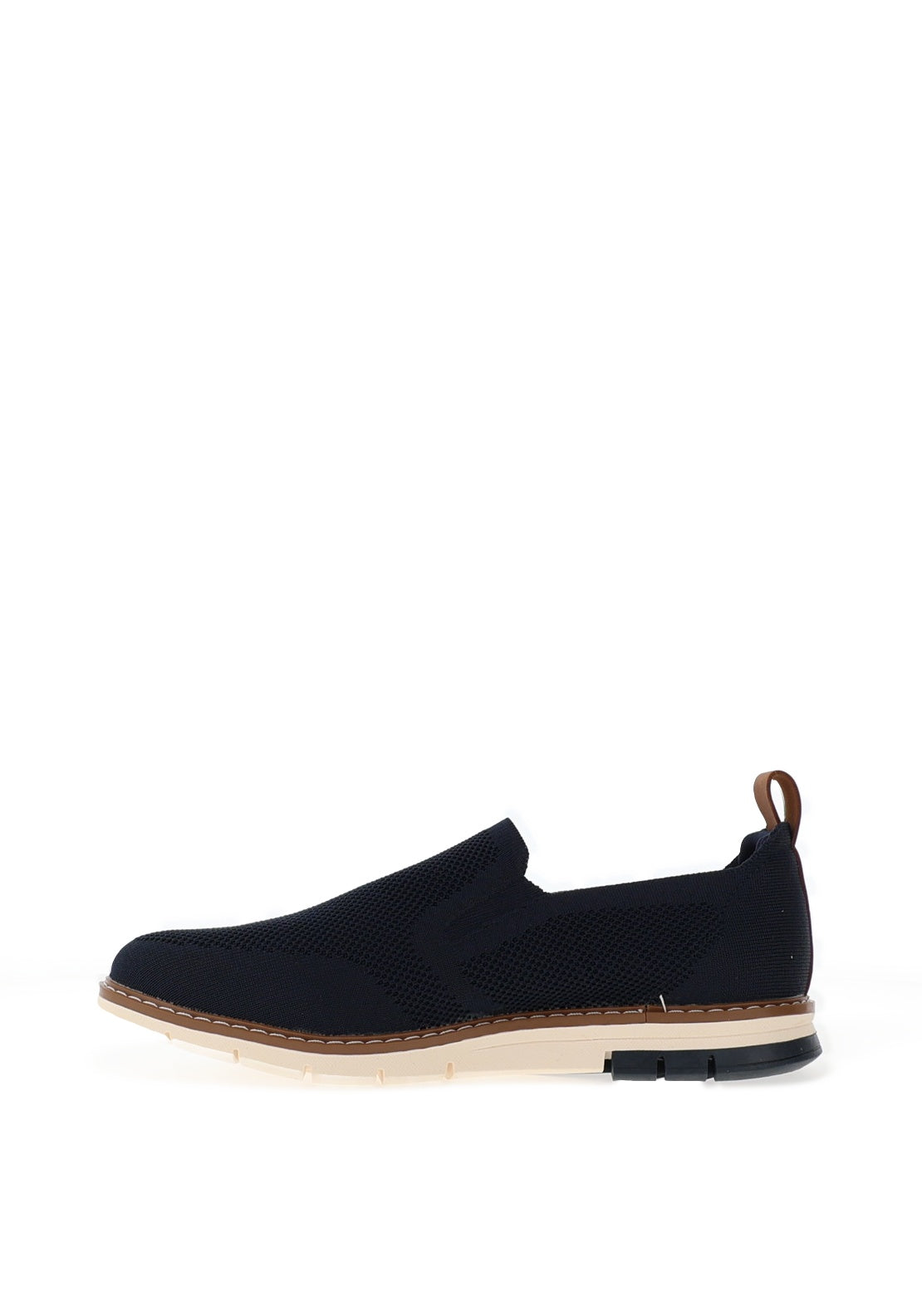 Bugatti Men’s Slip-On Breathable Knit Shoes, Navy