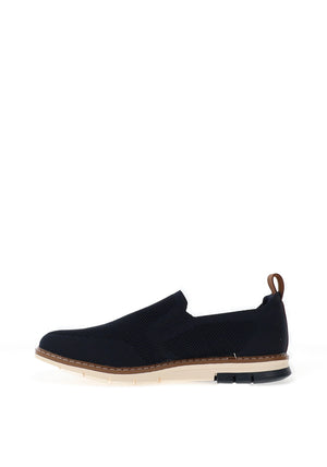 Bugatti Men’s Slip-On Breathable Knit Shoes, Navy