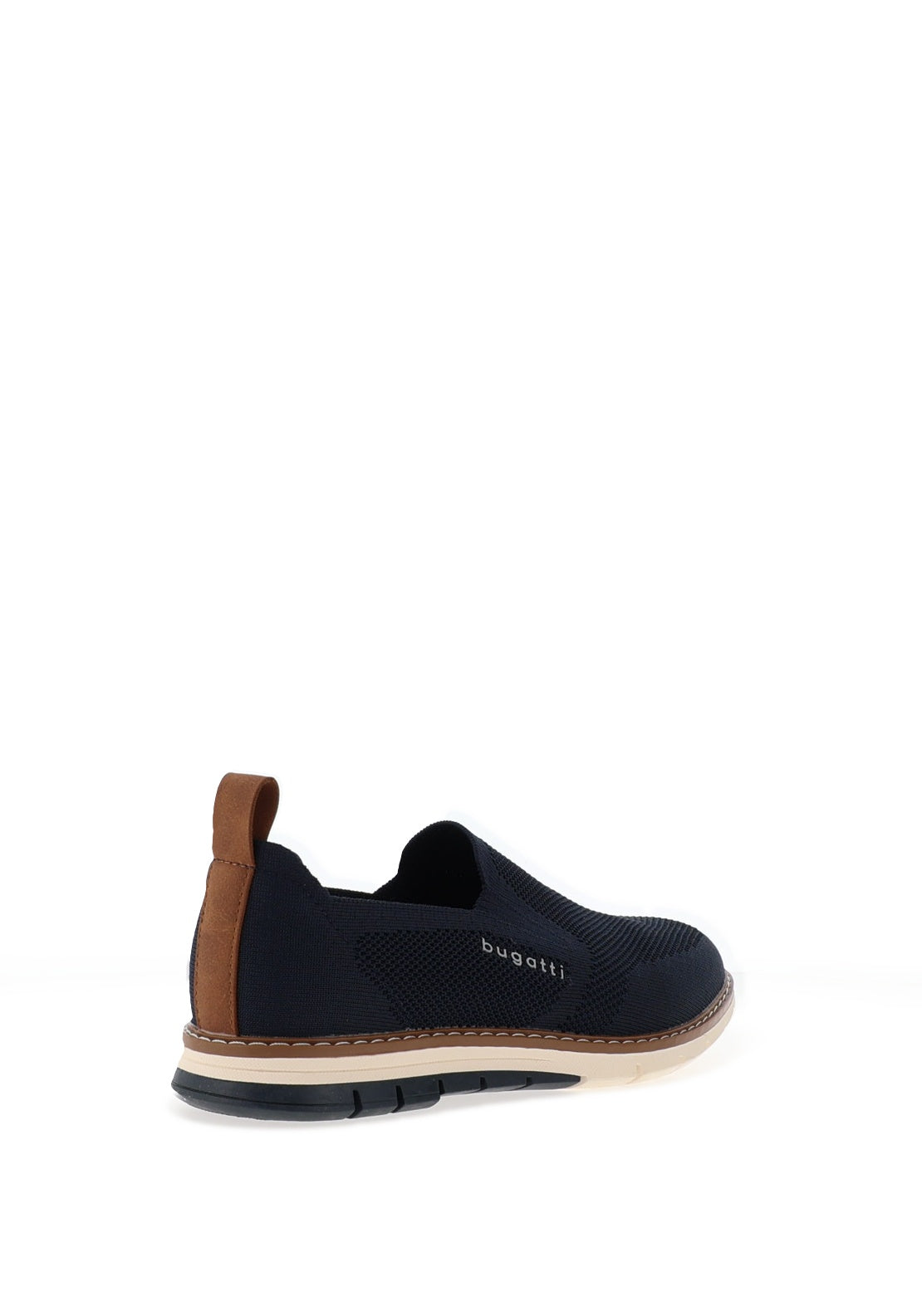 Bugatti Men’s Slip-On Breathable Knit Shoes, Navy