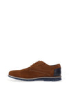 Bugatti Casual Suede Shoes, Cognac