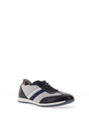 Bugatti Mixed Texture Trainers, Navy