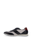 Bugatti Mixed Texture Trainers, Navy