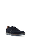 Bugatti Laced Casual Suede Shoes, Dark Blue