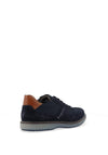 Bugatti Laced Casual Suede Shoes, Dark Blue