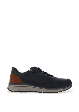 Bugatti Elasticated Lace Trainers, Dark Blue