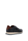 Bugatti Side Zip Elasticated Lace Trainers, Dark Blue
