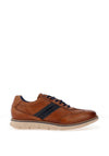 Bugatti Side Zip Casual Shoes, Cognac