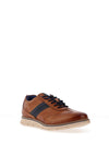 Bugatti Side Zip Casual Shoes, Cognac