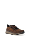 Bugatti Side Zip Trainers, Dark Brown