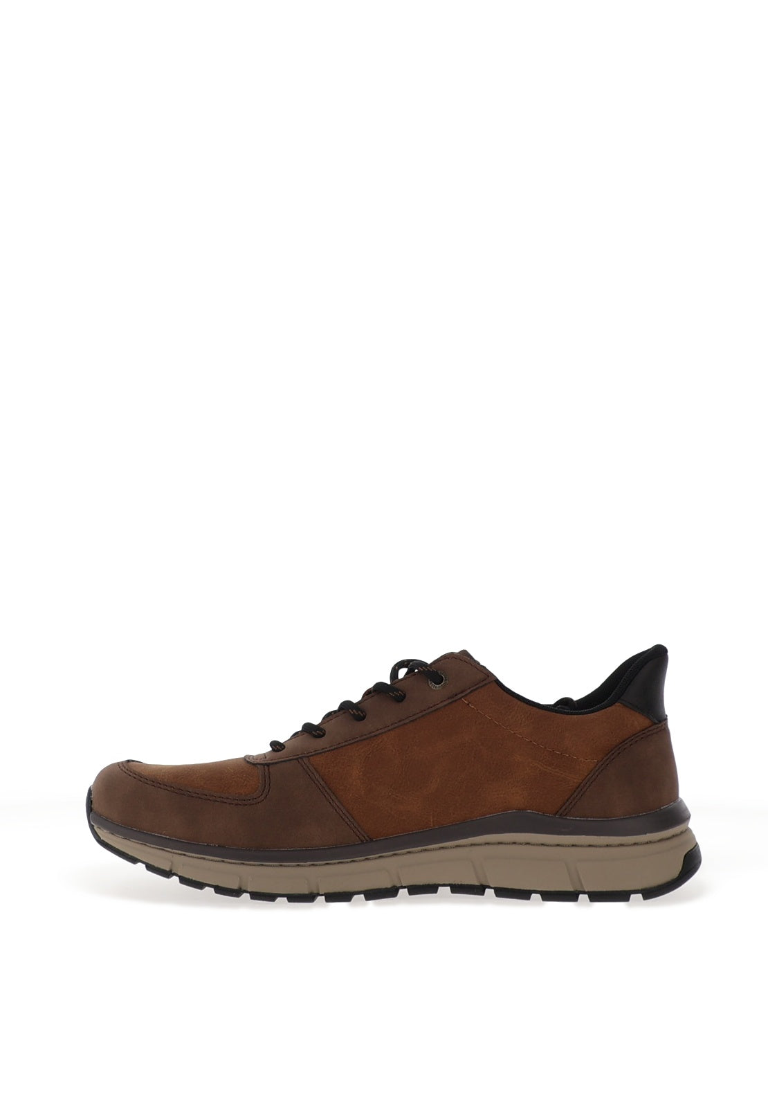Bugatti Side Zip Trainers, Dark Brown