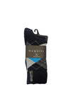 Bugatti 2 Pack Argyle Socks, Navy & Blue