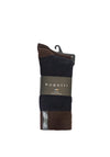Bugatti 2 Pack Herringbone Socks, Navy & Brown
