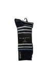 Bugatti 2 Pack Sensitive Comfort Top Stripe Socks, Navy
