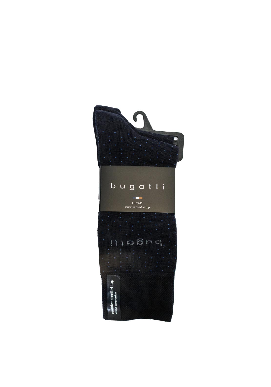 Bugatti 2 Pack Dot Socks, Navy