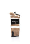 Bugatti 2 Pack Sensitive Comfort Top Stripe Socks, Beige