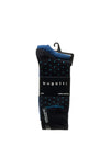Bugatti 2 Pack Dotted Socks, Navy & Blue