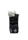 Bugatti 2 Pack Wool Sole Socks, Navy & Grey