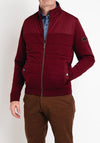 Bugatti Full Zip Sweatshirt, Rouge