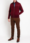 Bugatti Full Zip Sweatshirt, Rouge