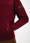 Bugatti Full Zip Sweatshirt, Rouge