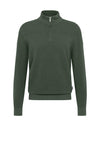 Bugatti Troyer Birdeye Knit Quarter Zip Sweater, Forest Green