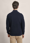 Bugatti Troyer Birdeye Knit Quarter Zip Sweater, Marine